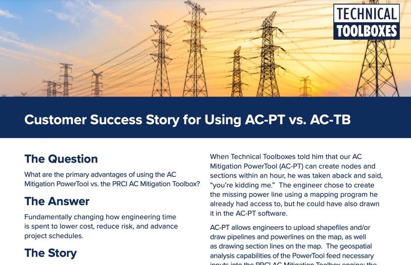 AC Mitigation PowerTool Success Story